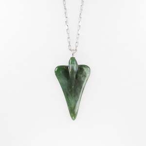 Homeland: Medium Pounamu Jet Plane Necklace