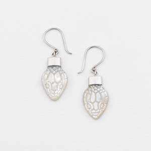 Products: Venom Earrings in Mother of Pearl