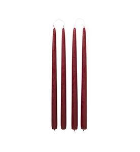 tapered candle burgundy