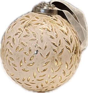 xmas docor pink/gold bauble