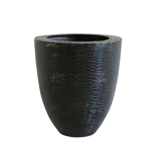 Pots & Vases: black bronze urn