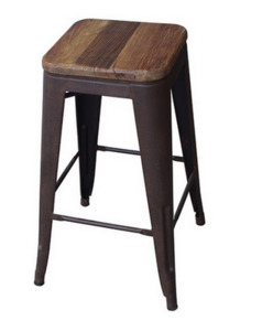 barstool industrial elm top