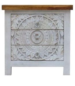 bedside hand carved