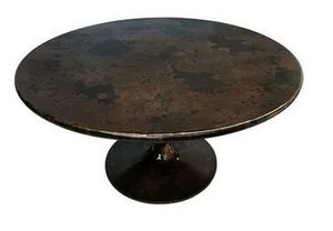 Clearance: coffee table round copper