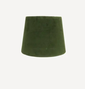 Lighting: velvet lamp shade