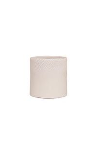 Pots & Vases: planter scowle white/blue blk