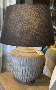 lamp base bombay pewter