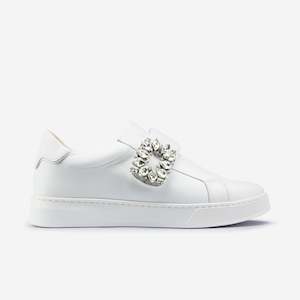 Bridal Shoes: Gracie Sneaker Ltd Ed. | White Leather