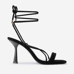 Sandals: Gio Sandal Heel | Black Suede