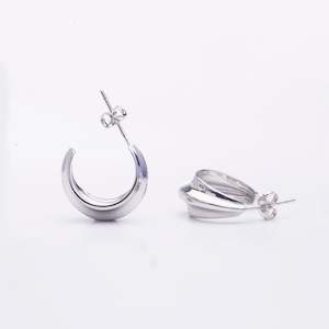Gifts: Good Fortune Hoops | silver