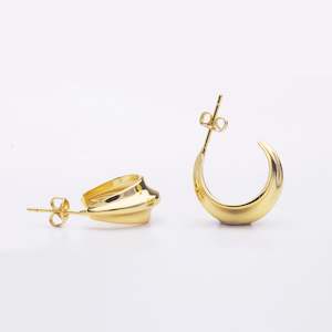 Gifts: Good Fortune Hoops | gold