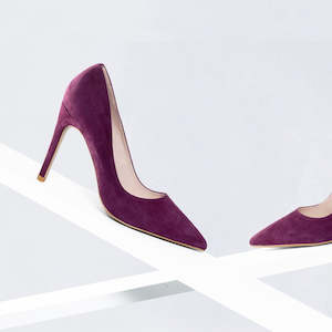 Nemesis 1: Nemesis 95mm Heel | Plum suede