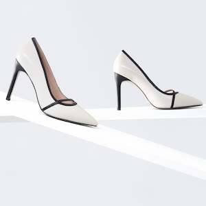 Nemesis 1: Nina 95mm Heel | Ivory/black