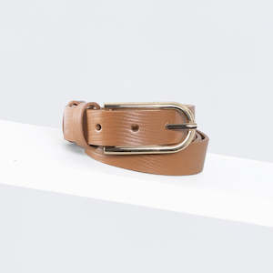 Belts: Element Leather Belt 25mm | gold tan lizard print