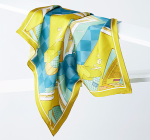 Gifts: The Checker Maze Silk Scarf 65x65