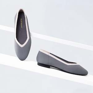 Essentials: Florence Ballet Flat | Grey/blush