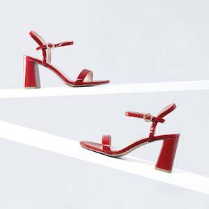 Sandal Heels: Zelda | Red patent