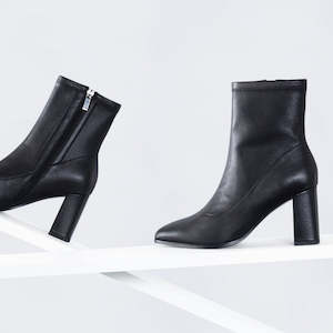 Boots: Zella Ankle Boot | black leather