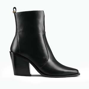 Franklin Ankle Boot | Black leather