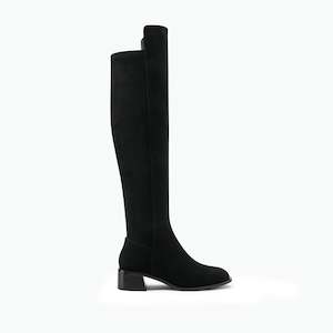 All Shoes: Brussels Ltd Ed Knee High Boot | Black suede