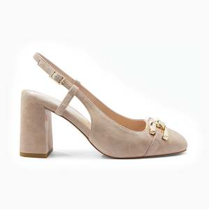 Bridal Collection: Jamie Slingback Heel | Dirty Blush Suede