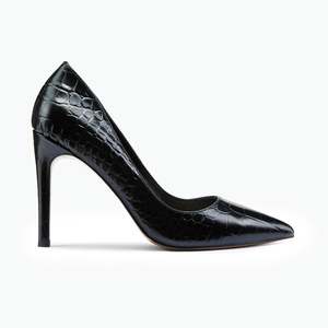Heels: Nemesis 95mm Heel Black Emboss