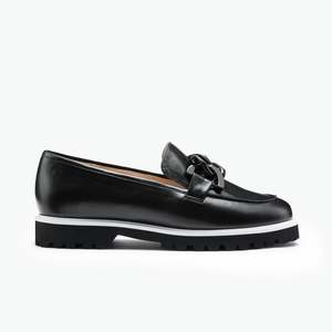 Diago Loafer Black/White Leather