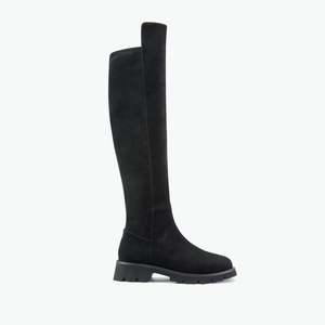 Jordan Knee High Boot Black Suede