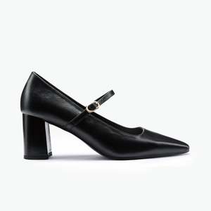 Heels: Ivy Heel Black Leather