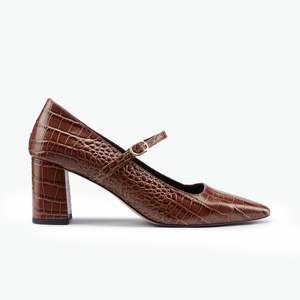 Heels: Ivy Heel Brown Emboss