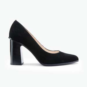 Heels: Cassie Heel Black Suede