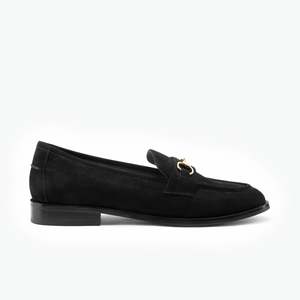 All Shoes: Harriet Loafer Black Suede