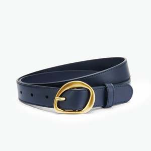 Maple Belt Navy Leather