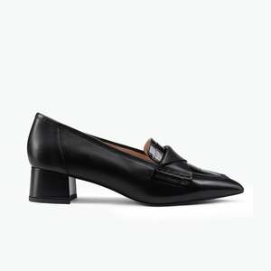 Heels: Giana Heel Black Leather
