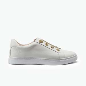 Mable Sneaker Off-White Pebble Leather
