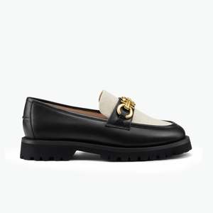 All Shoes: Dee  Loafer Black/Linen Combo