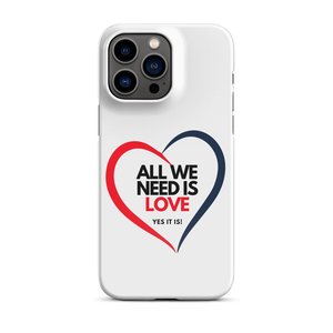 All We Need Is Love-Snap case for iPhone® - Nicole Wijngaarden Coaching