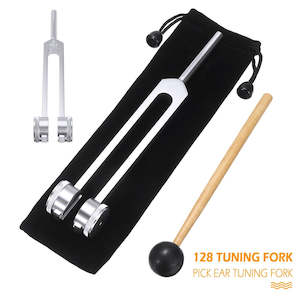 Health Beauty: Medical Tuning Fork Chakra Hammer Ball Diagnostic 128HZ Frequency