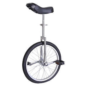 Sports Recreation: 20" Chrome Wheel Unicycle