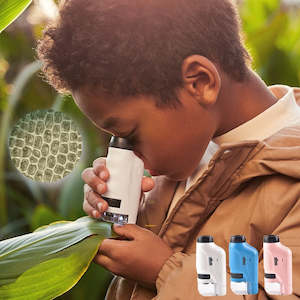 Handheld Microscope Kit with Mobile Phone Camera Connection & LED Light 60X-120X