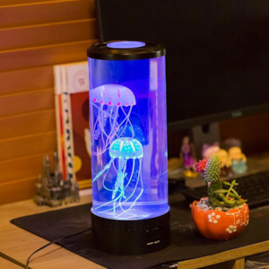 Relaxing Jellyfish Lamp Colour Changing - USB + Battery Powered LED Night Light