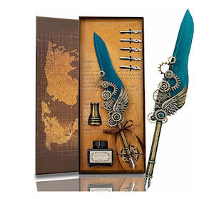 Gifts For Men: Calligraphy Feather Pen Writing Set