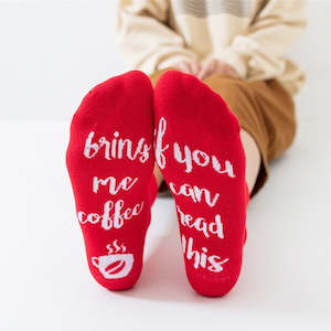 Valentines Day Gifts: If You Can Read This Bring Me Coffee Socks