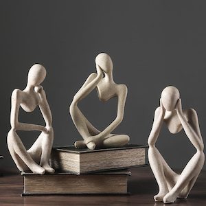 Home Decor: Nordic Abstract Thinker Statue Figurine - Home Decor Sculpture Modern Art