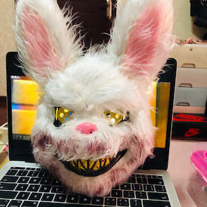 Novelty Gifts: Scary Halloween Mask Bloody Killer Rabbit