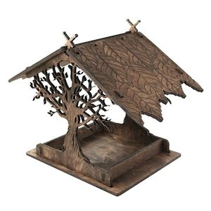 Gardening Essentials: Hanging Wooden Bird Feeder