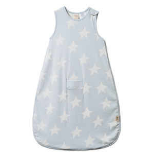 Childrens Gifts: Organic Cotton Sleeping Bag - Magic Blue