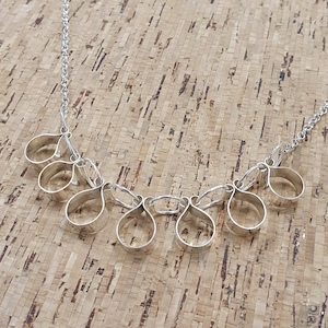 Products: Silver Loops Necklace. - Ninjaflower