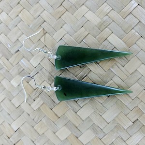 Products: R130 Pounamu earrings - Ninjaflower