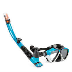 Adults: Diving Dry Snorkel Set with GoPro mount